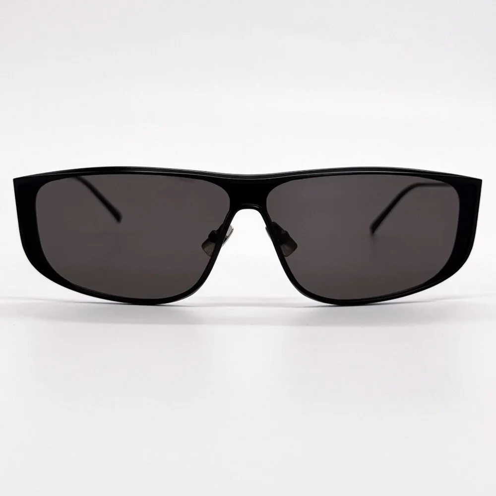 NEW SAINT LAURENT SL605 LUNA 002 SILVER SUNGLASSES SL 605 SHIELD
